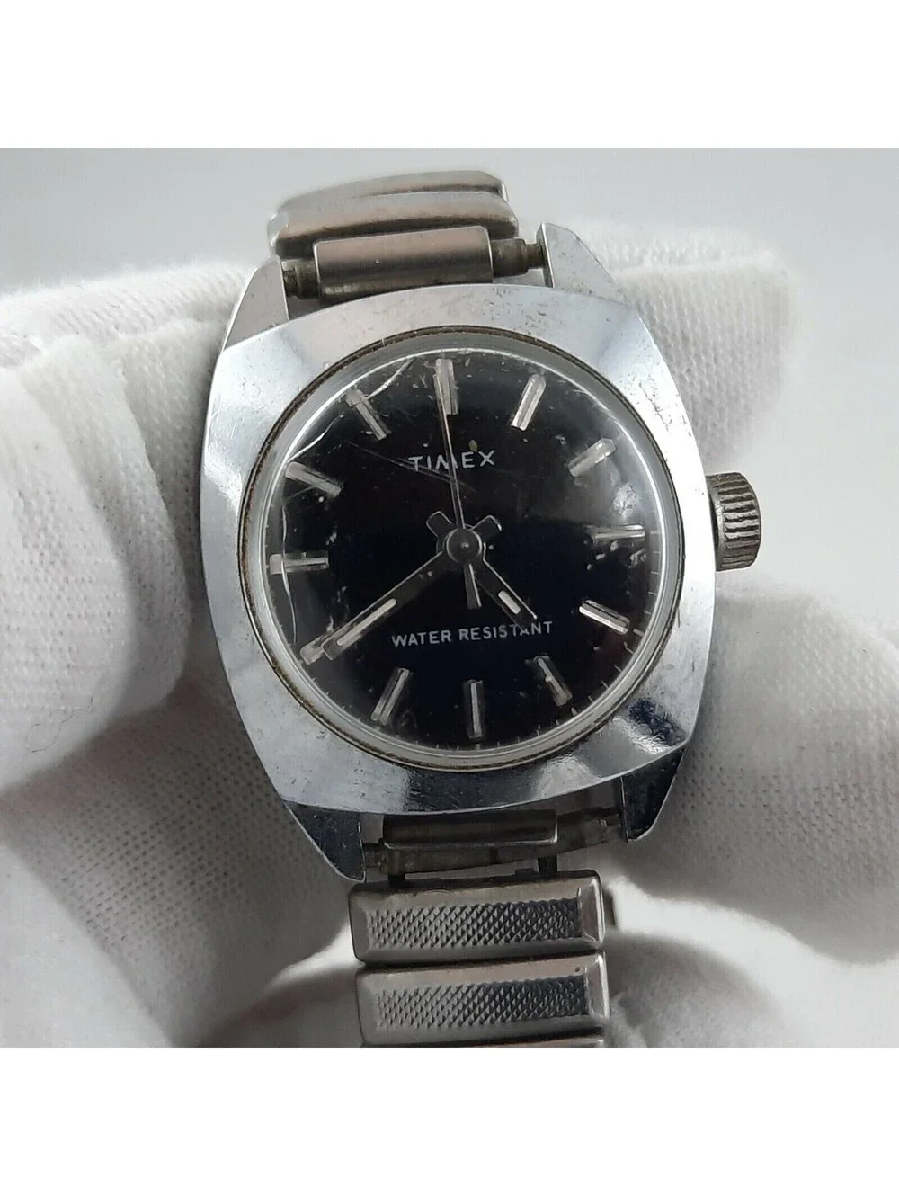Vintage Timex Mechanical Watch Women Water Resistant For Parts Or Repair